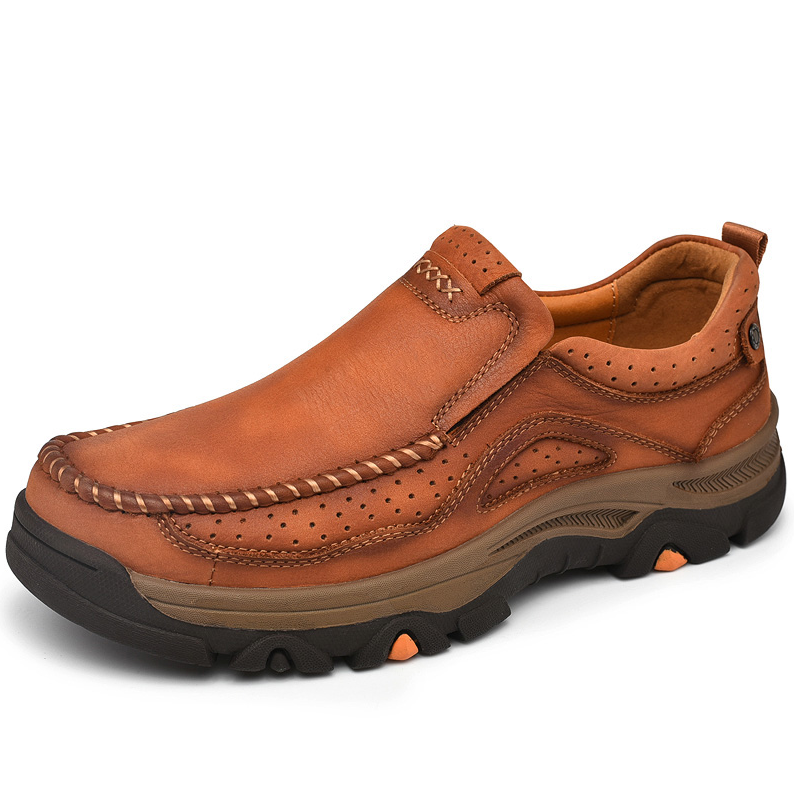 Men's Moccasin Comfort Sandproof, Wear-resistant Highly Elastic Walking Trainers