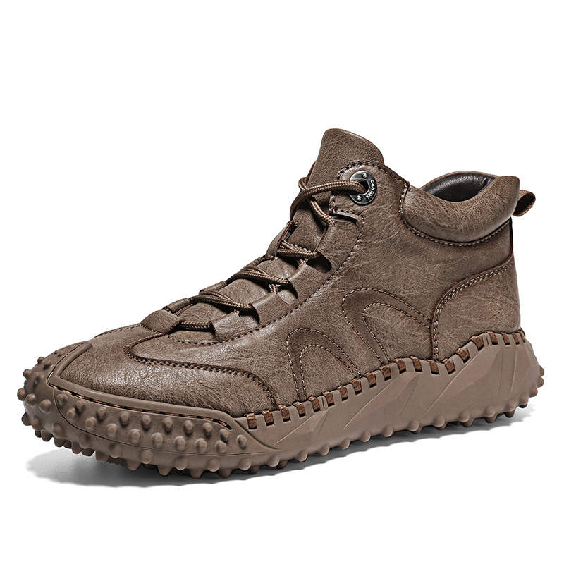 Men's Ankle Top Boots - Casual Outdoor Walking Shoes - Perfect Fit for Spring