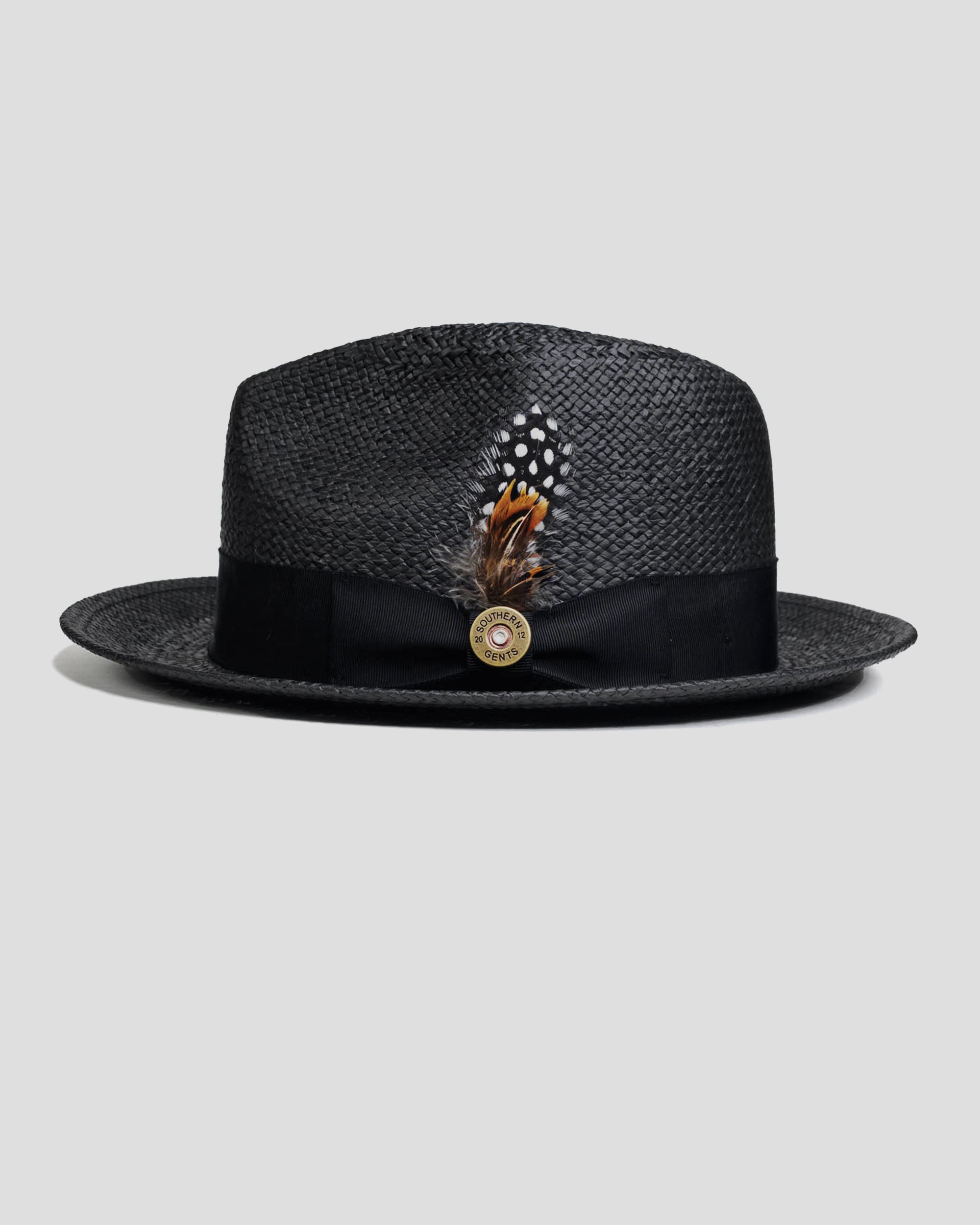 Trilby Fedora Hat – Ebony Straw