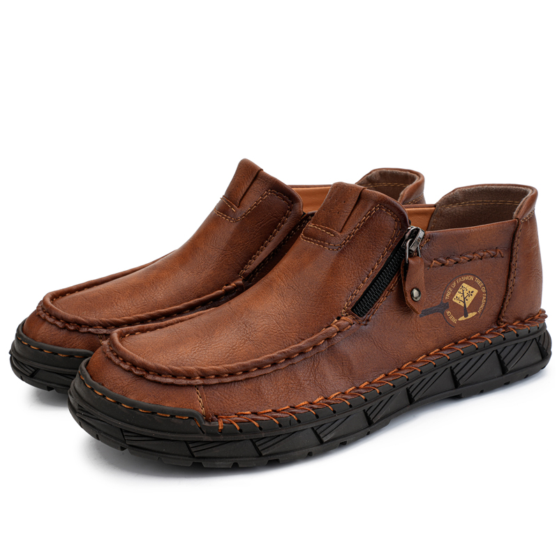 Men's Comfortable Slip-on Walking Shoes for Wide Toes