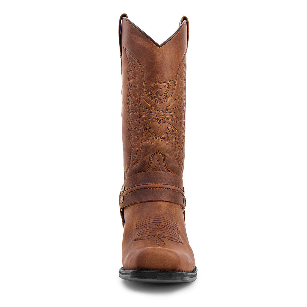 MEN'S BUCKLE CAVED COWBOY BOOTS