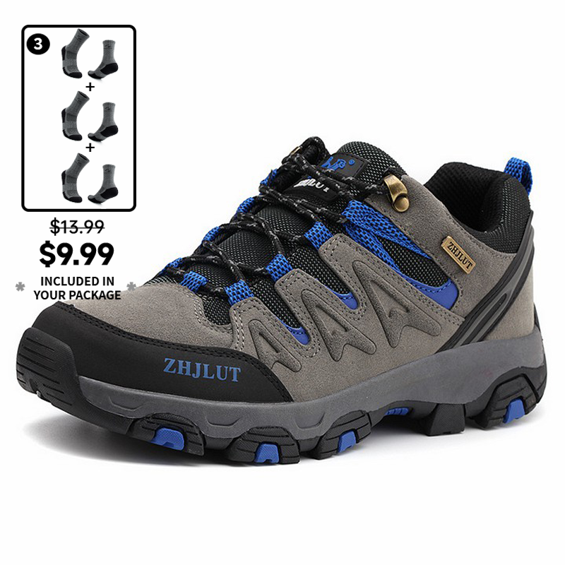 (⏰Limited Time Sale 70% OFF) Men's Outdoor Orthopedic Ankle Support Boots Waterproof Non-slip Wide Toe Hiking Boots