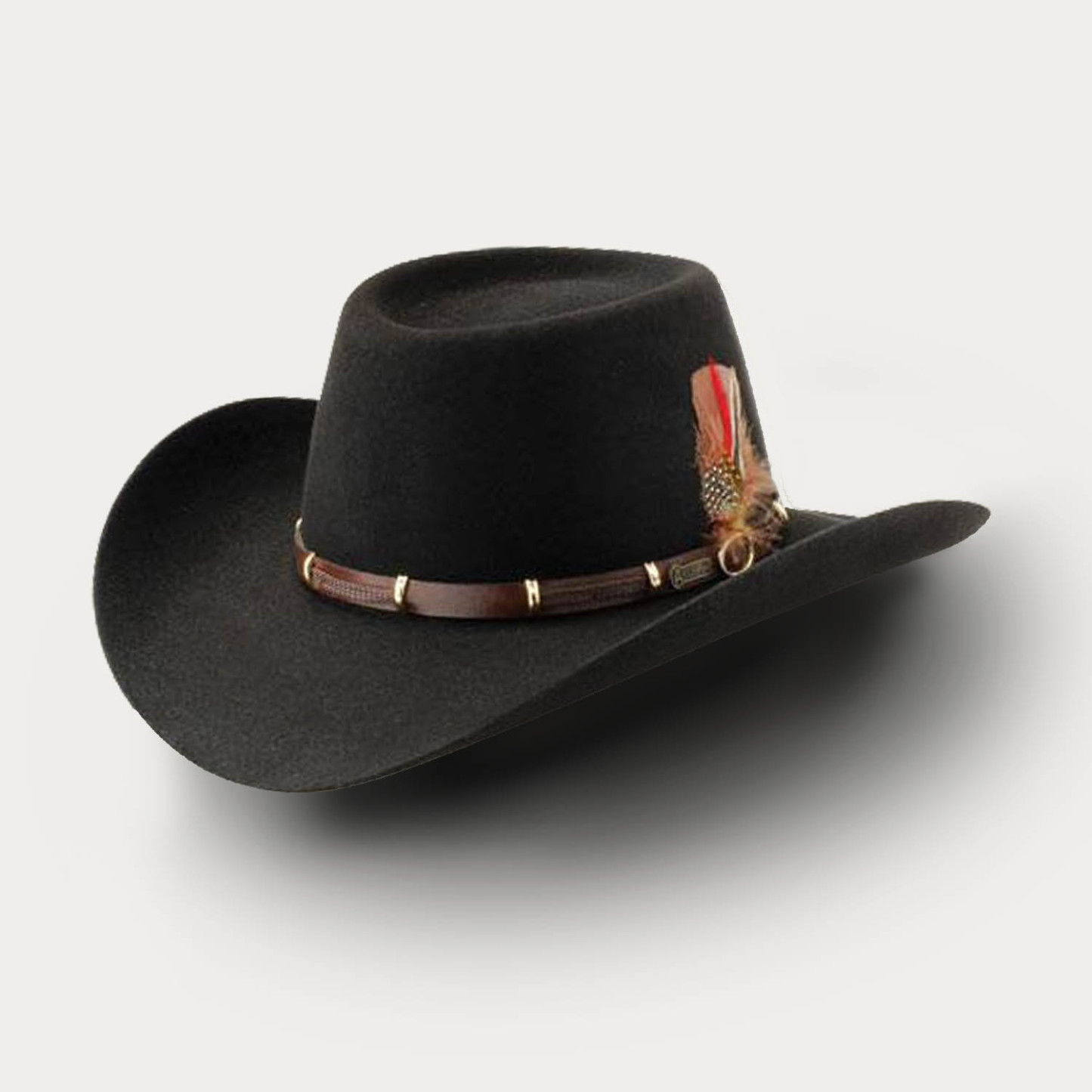 The Boss 100X Cowboy Hat-Black-3.5" Brim, 4" Crown