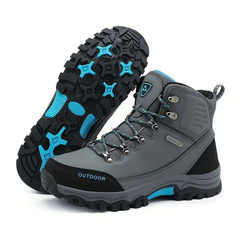 (⏰CLEARANCE SALE 70% OFF) Men's High Top Lace-Up Boots, Outdoor Waterproof Non-Slip Anti-Puncture Orthopedic Comfortable Hiking Mountaineering Walking Boots for Daily Life, Work and Sports