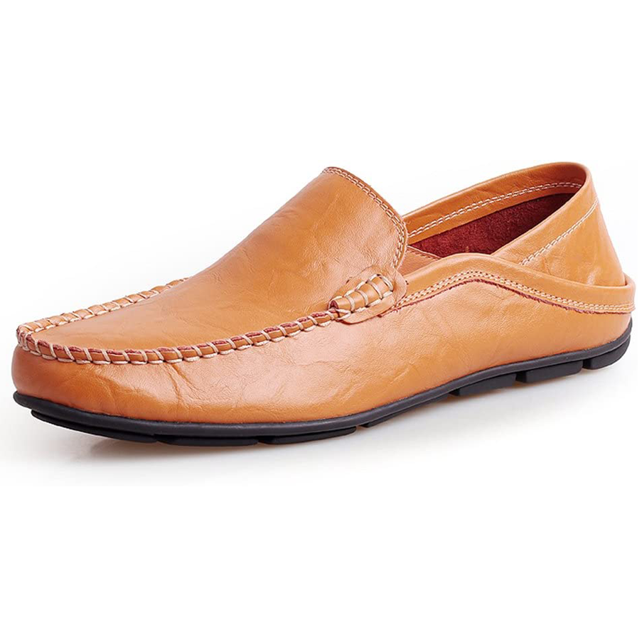 🔥Hot Sale 🎉 Men's Comfy Casual Leather Driving Style Slip On Leather Loafer