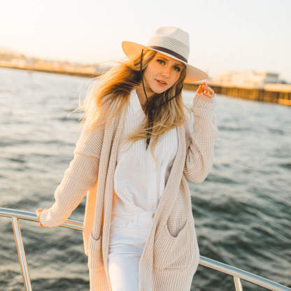 Florence - Womens Wide Brim Straw Sun Hat
