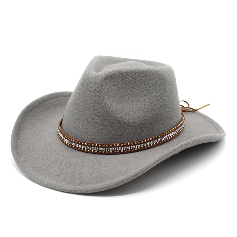 Nicholas Western Cowboy Hat- Grey
