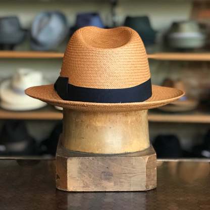 Can be rolls up for packing -Handmade panama hat-Torino