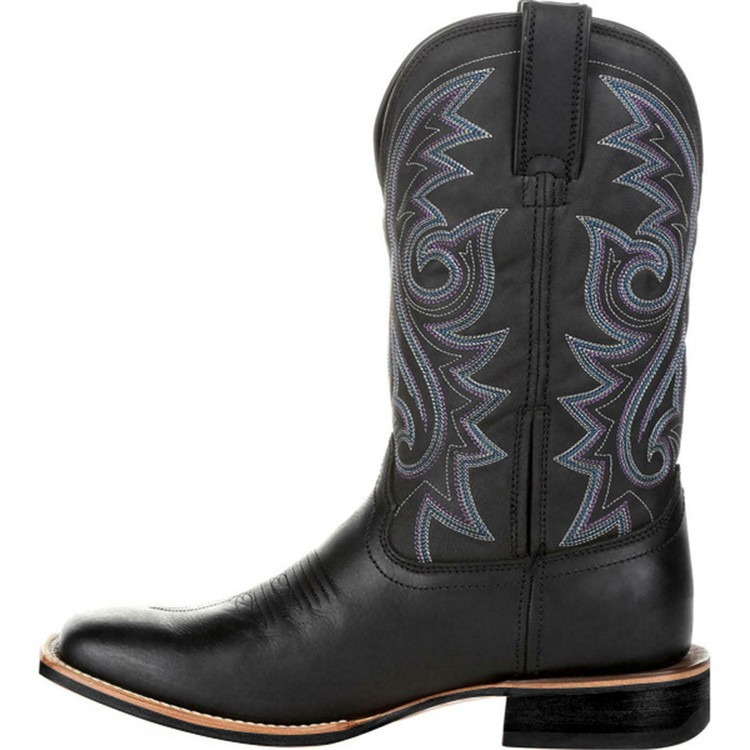 Tall Embroidered Retro Men's Boots