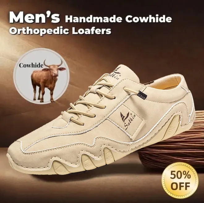 ⏰Hot sale 70% OFF🔥 Men's Handmade Genuine Leather Slip-On Loafers