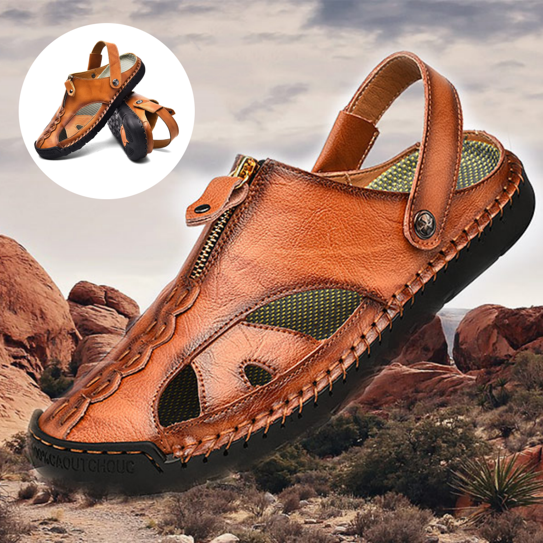 70% OFF TODAY!- Men's Handmade Leather Sandal