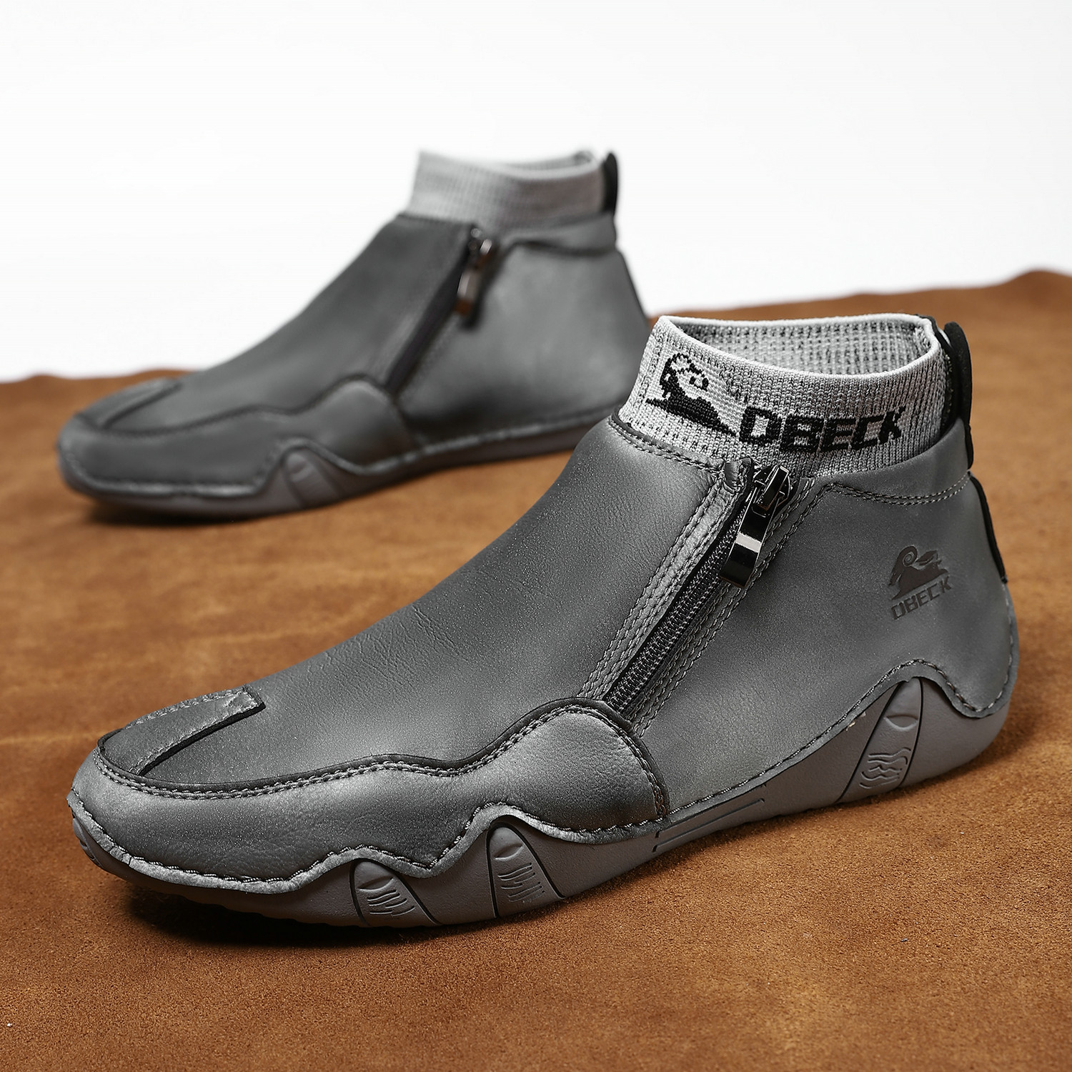 🔥🚀 Hot Sale! Limited Stock! 🌟👟💥Men's Versatile Lightweight Waterproof Insulated Breathable Slip-On Side-Zip Hunting Boots with Enhanced Traction for All-Terrain Comfort