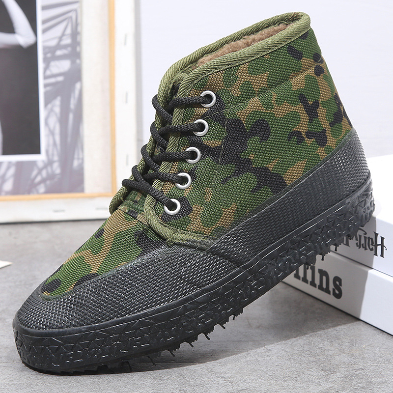 Men's Labor Protection Plus Velvet Thick Warm Construction Site Work Shoes