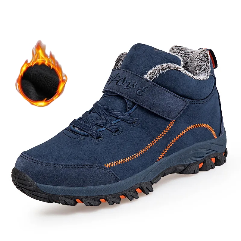 Men's Comfortable Lined Fleece Arch Support Sneakers