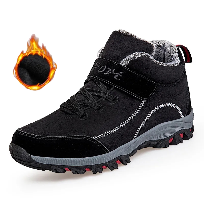 Men's Comfortable Lined Fleece Arch Support Sneakers