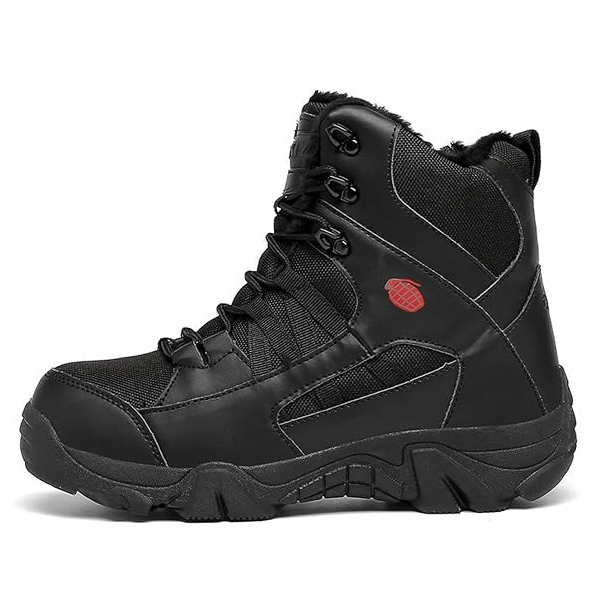 (⏰Limited Time Sale 70% off)Men's Hiking Combat Boots Ankle Supports Military Boots Waterproof Non-Slip Anti-Puncture Work Boots