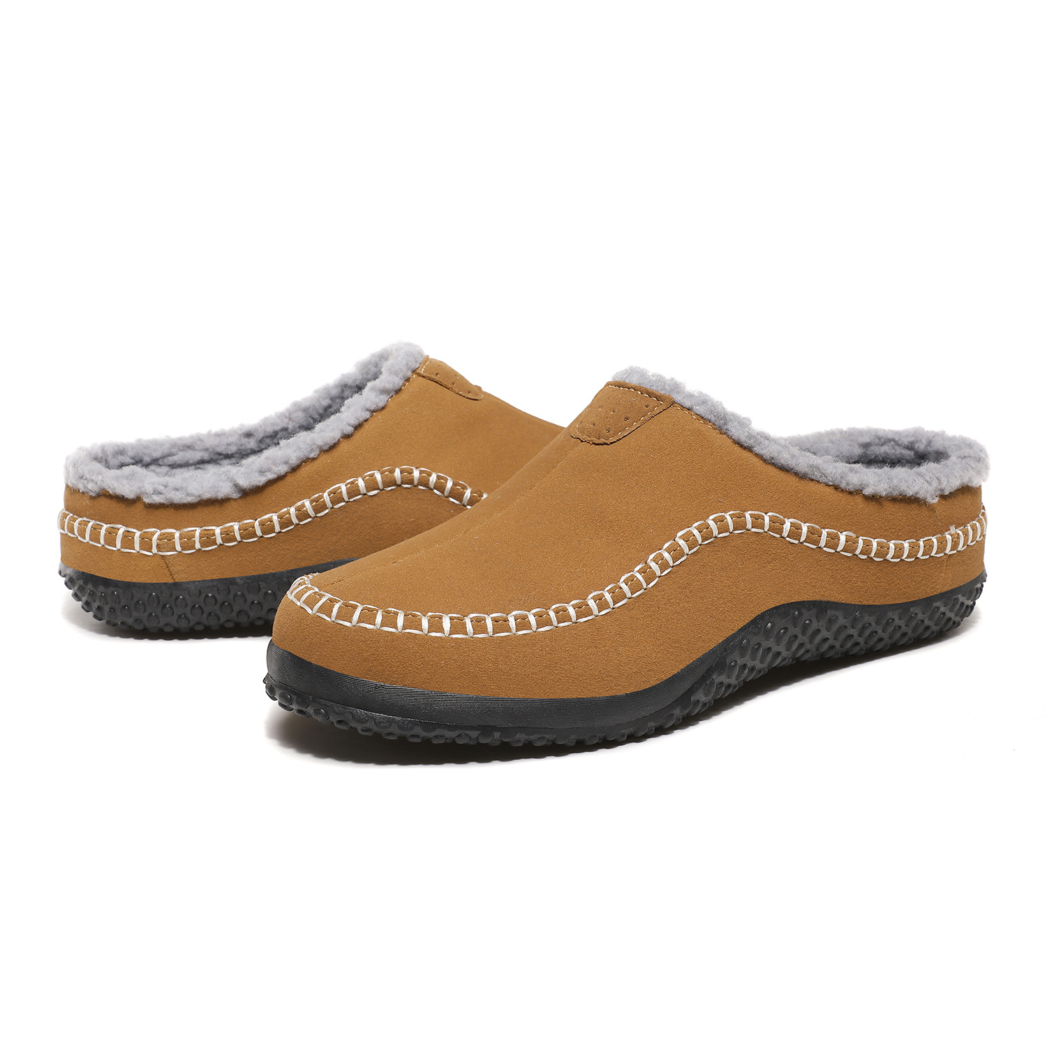 MEN'S COMFORTABLE LINED FLEECE ARCH SUPPORT SHOES