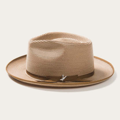 STRATOLINER HEMP FEDORA -SAND[BUY 2 FREE SHIPPING & BOX PACKING]