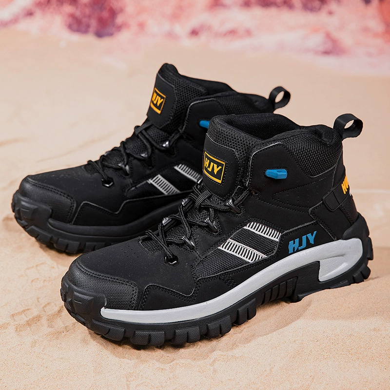 (⏰Limited Time Sale 70% OFF) Men's Anti-slip Anti-puncture Anti-smash Waterproof Comfort Orthopedic Arch Support Wide Toe Ankle Support Combat Boots Work Boots