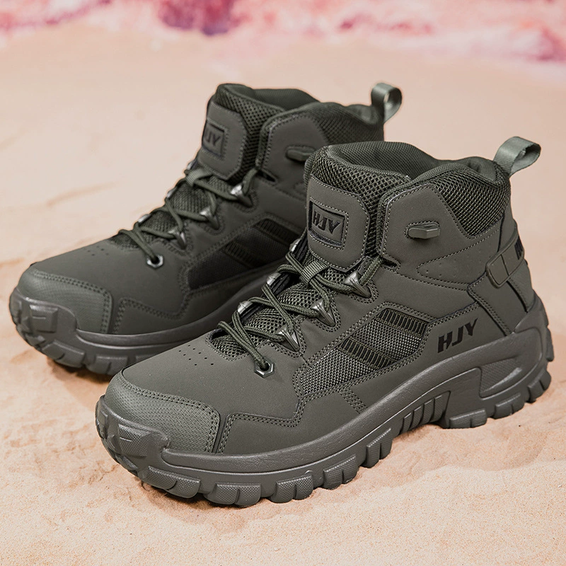 (⏰Limited Time Sale 70% OFF) Men's Anti-slip Anti-puncture Anti-smash Waterproof Comfort Orthopedic Arch Support Wide Toe Ankle Support Combat Boots Work Boots