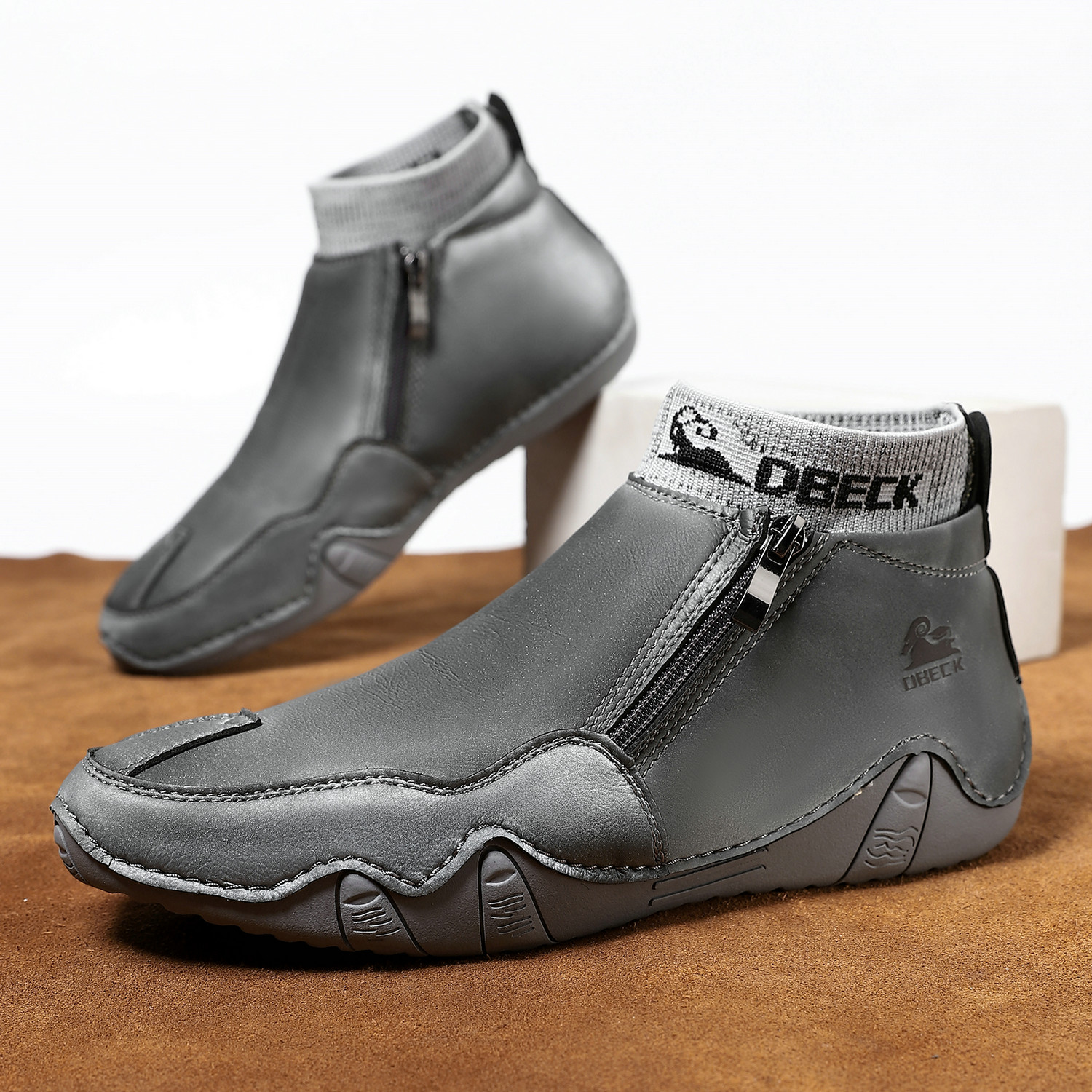 🔥🚀 Hot Sale! Limited Stock! 🌟👟💥Men's Versatile Lightweight Waterproof Insulated Breathable Slip-On Side-Zip Hunting Boots with Enhanced Traction for All-Terrain Comfort