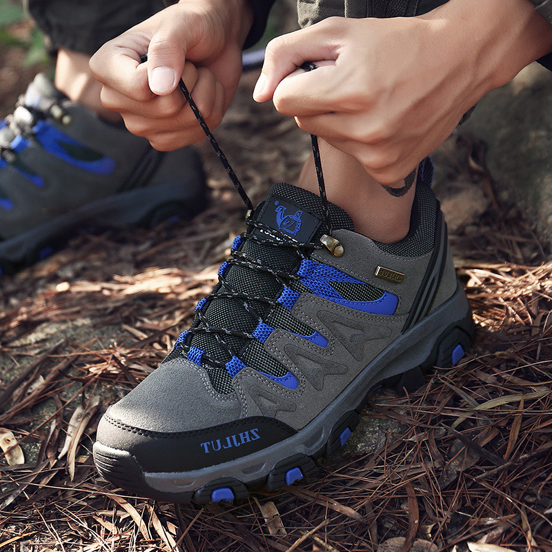 (⏰Limited Time Sale 70% OFF) Men's Outdoor Orthopedic Ankle Support Boots Waterproof Non-slip Wide Toe Hiking Boots