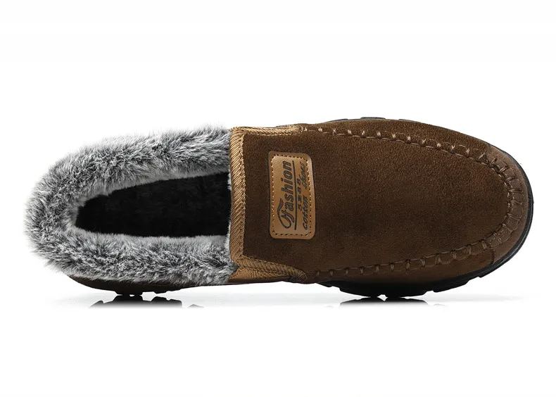 Men's Good Arch Support Outdoor Warm Lightweight Walking Slip On Sneakers