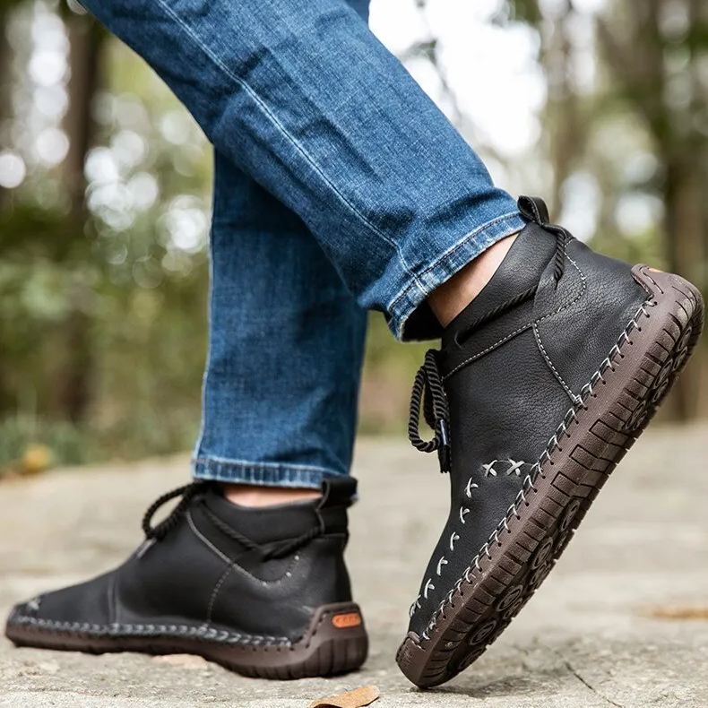 Men's Warm Plush Outdoor Boots