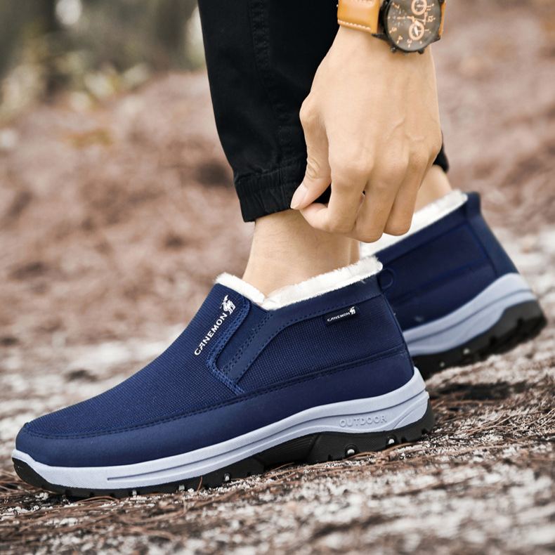 Men's Comfortable Breathable Walking Loafers Velvet shoes