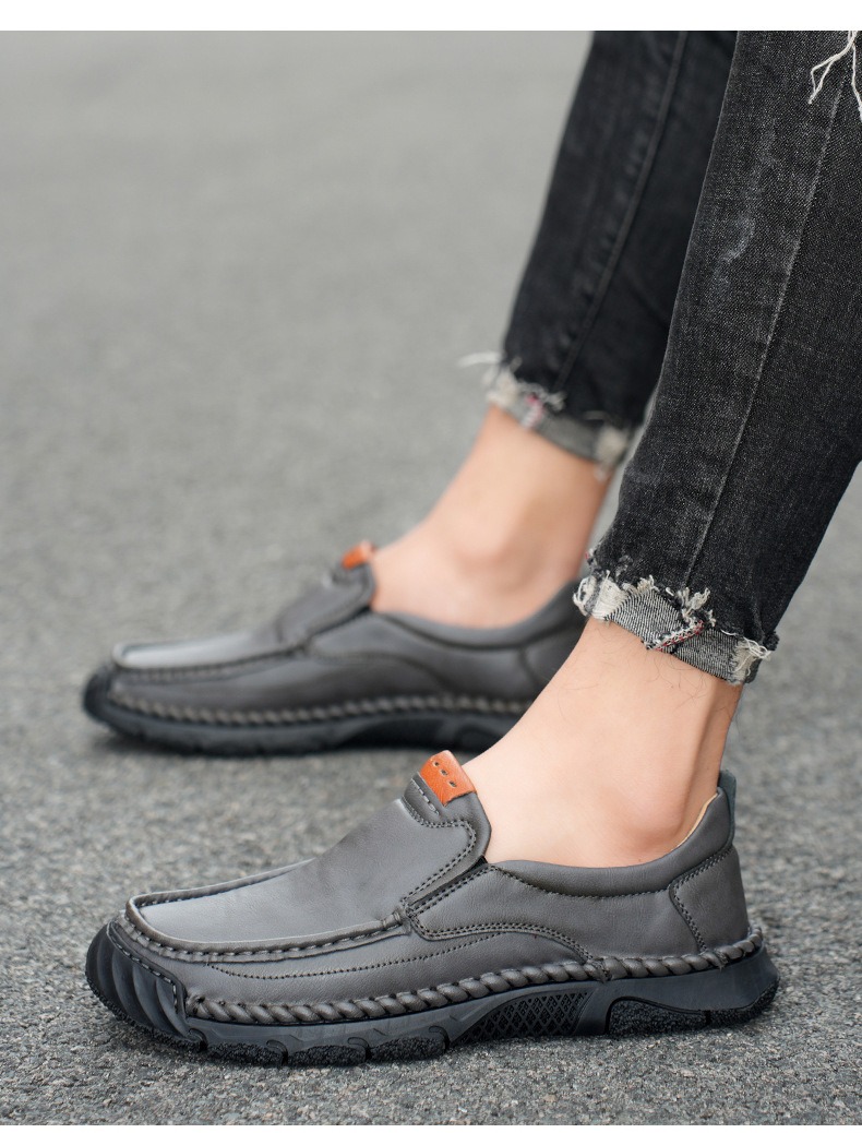 Limited Time Sale 70% OFF-Men’s Handmade Premium Leather Slip On Shoes