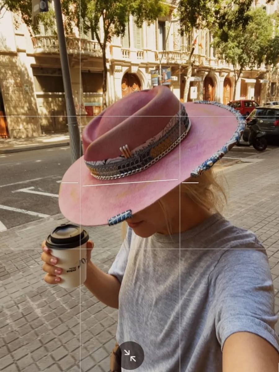 Pink Women's Rose Petal Hat