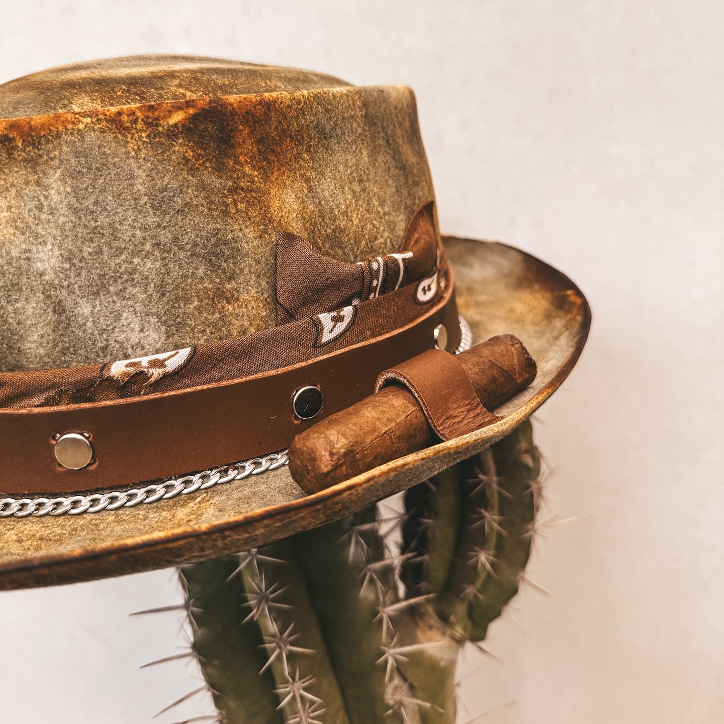 “Green Cigar Club” Custom Pork Pie