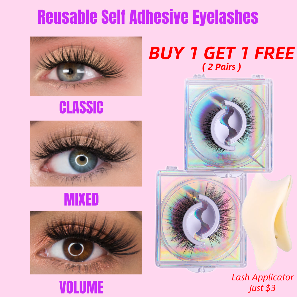 🔥Reusable Body Heat Activated Self Adhesive Eyelashes