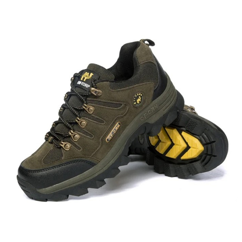 Men's Genuine Leather Comfy Arch Support Hiking Orthopedic Shoes