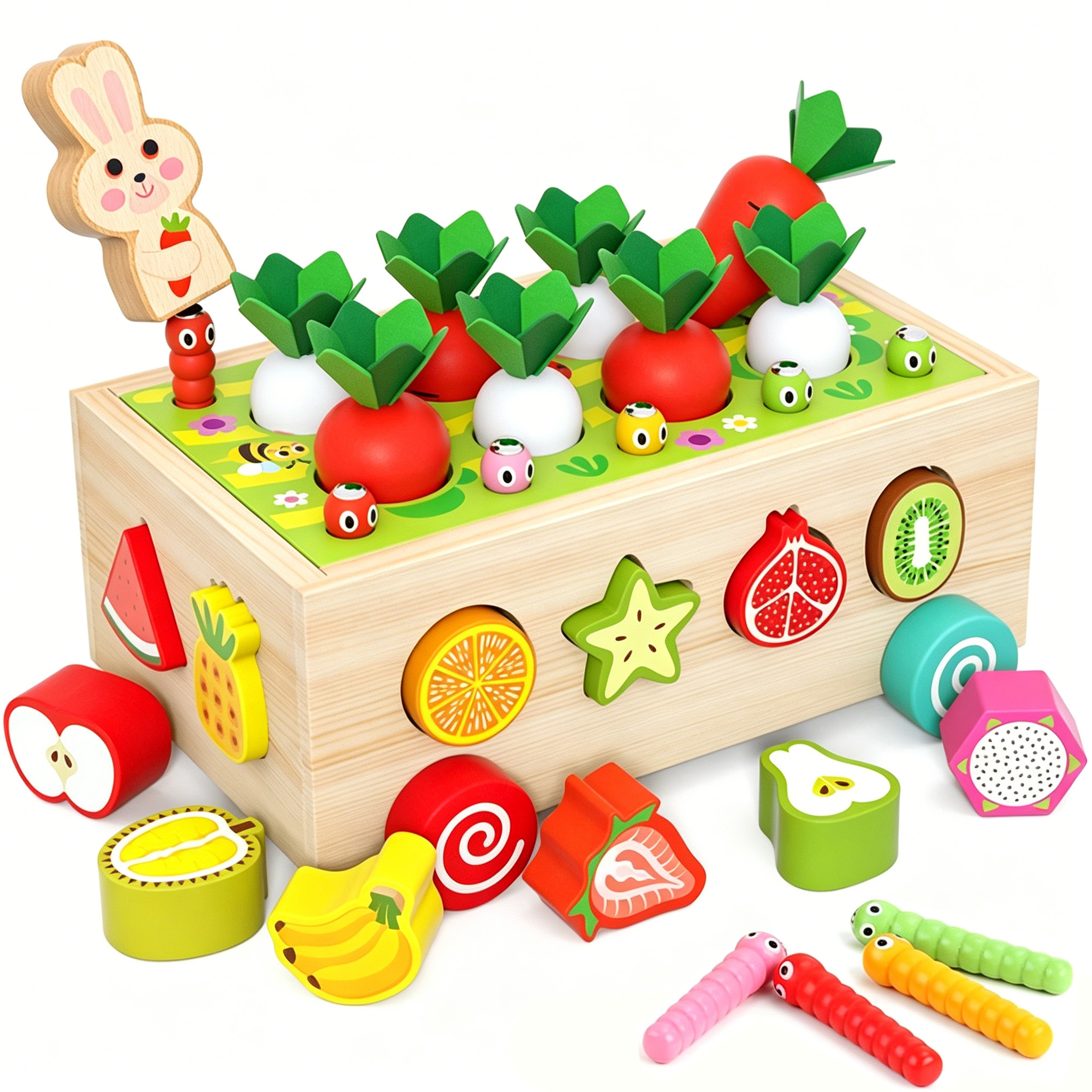 Adofi Toddlers Montessori Wooden Educational Toys for Toddler Age 1-3