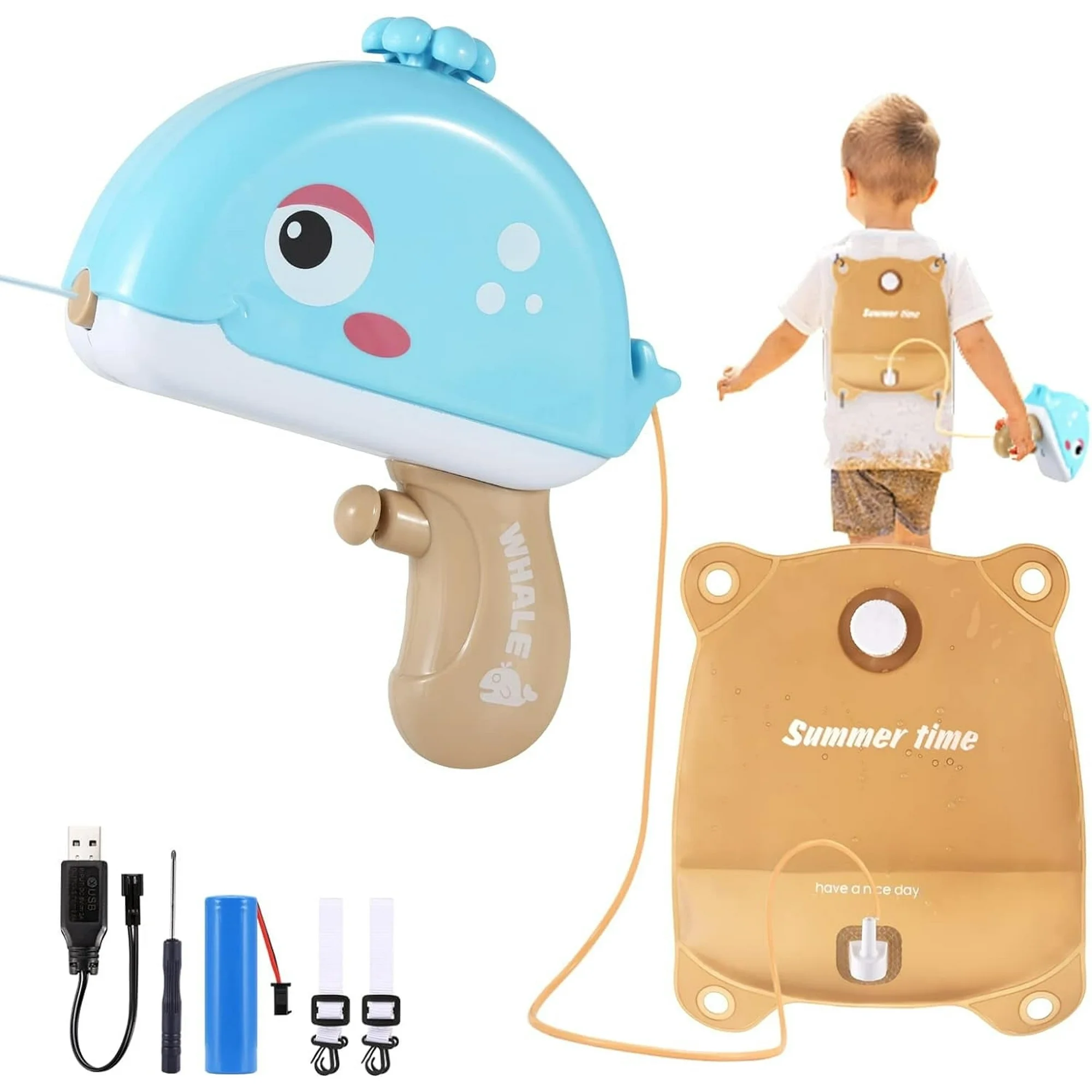 Adofi Electric Water Gun for Kids, Automatic Squirt Toys