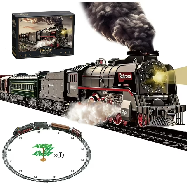 Adofi Train Set, Electric Train Toys for Under Christmas Tree,