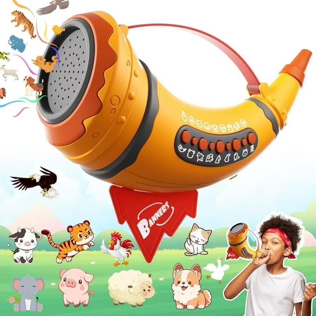 Adofi Animal Caller Toys for Kids, Hunting Toys with 2 Modes & 30 Sounds