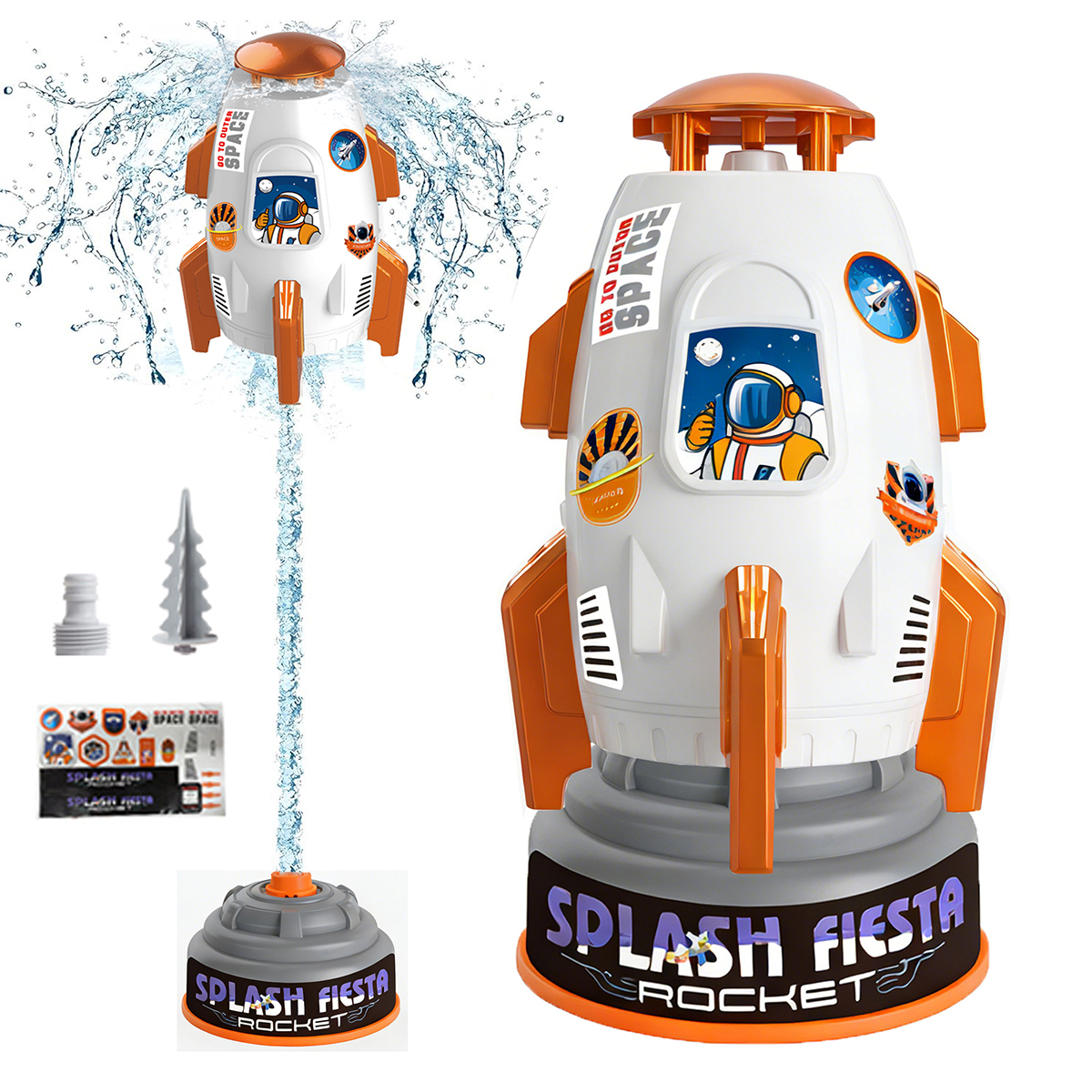 Adofi Sprinkler Rocket Launcher Outdoor Water Toys for Kids