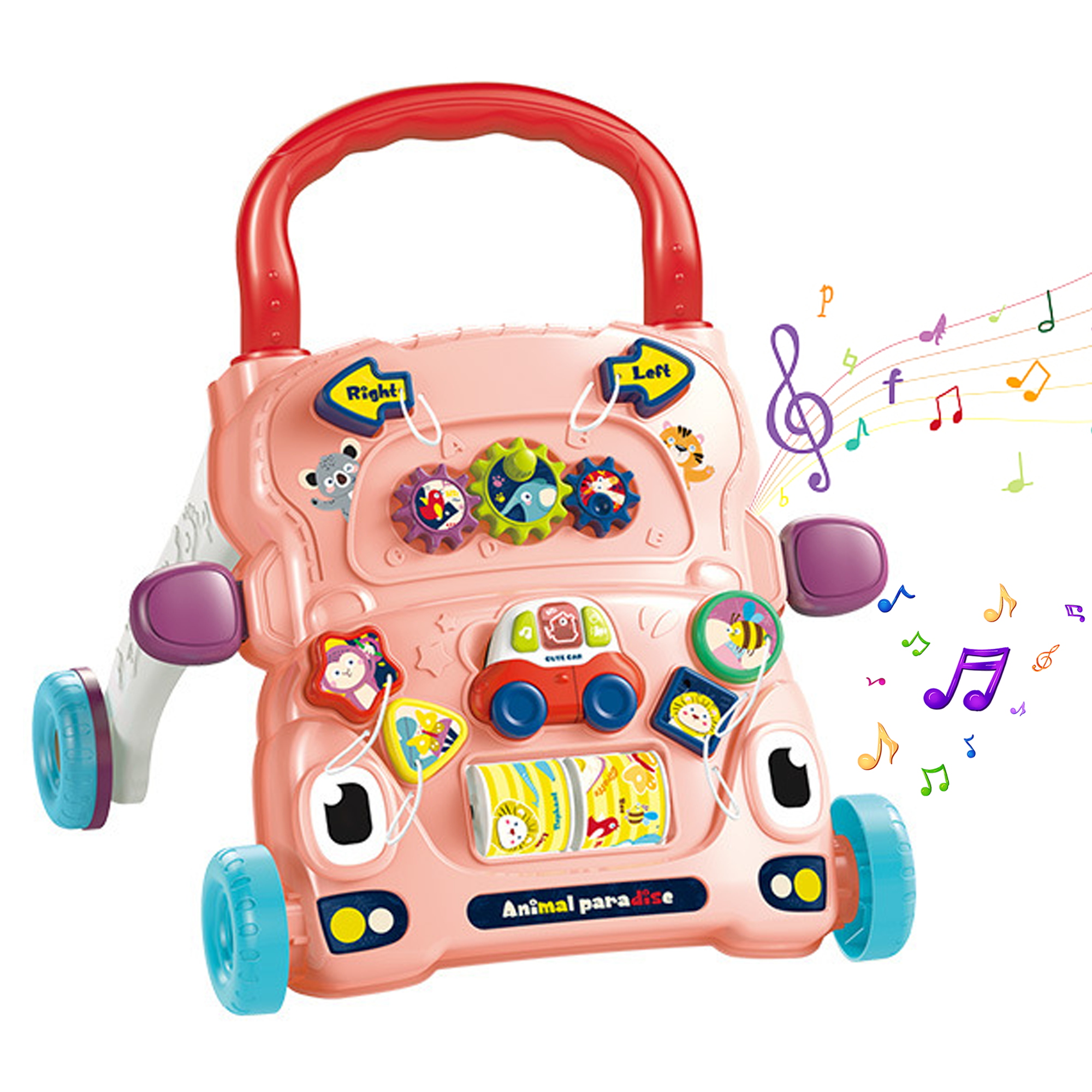 Richgv Baby Walker Sit to Stand Learning Walker Activity Center, Baby Push Walker Toys for 1 Year Old