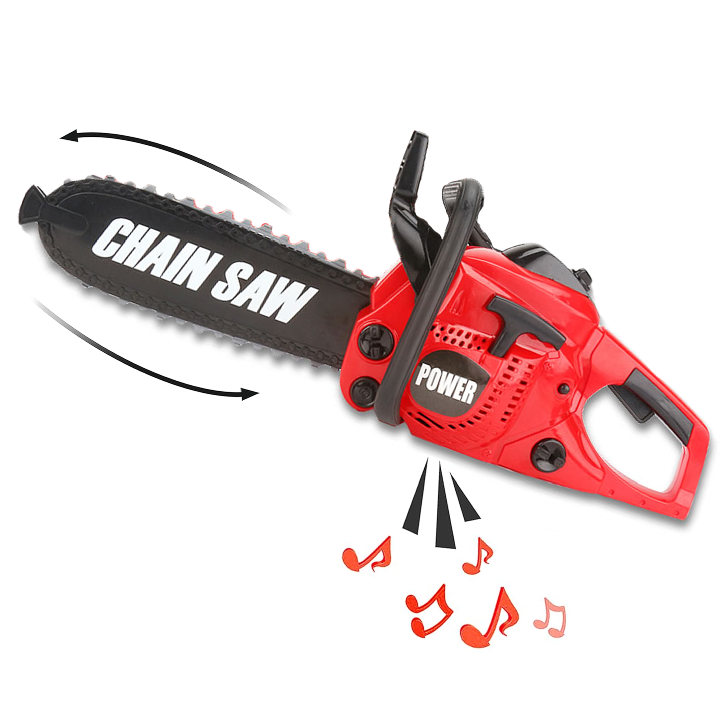 Richgv Toy Chainsaw for Kids, Pretend Play Tool Toy for Kids 3 4 5 6 Year, Home Tool Kit with Realistic Sound Outdoor Gardening Toys Chainsaw Toy for Boys Girls