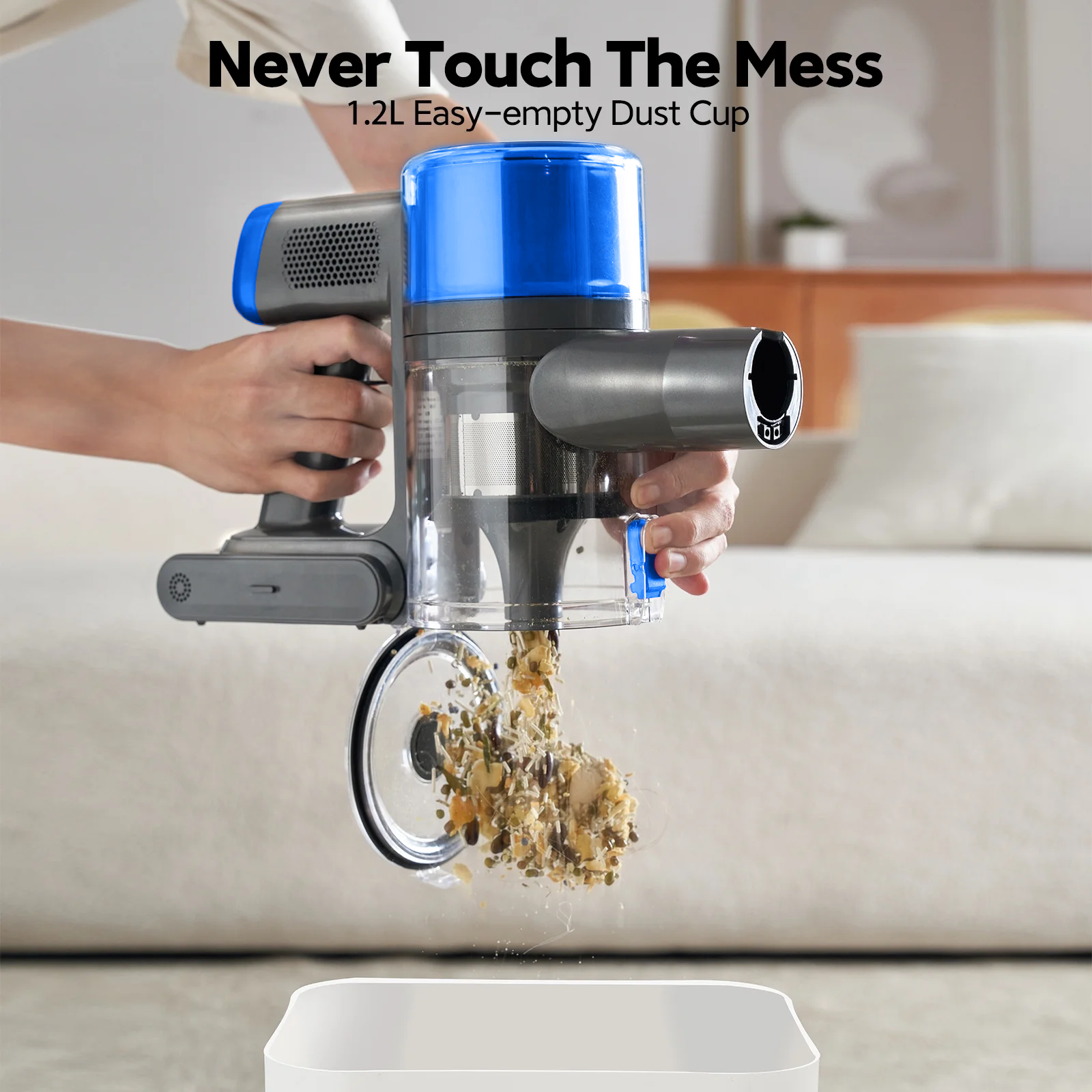 [Copy]Mixfun  Cordless Stick Vacuum Cleaner Lightweight for Pet Hair Led Display Screen M600 New