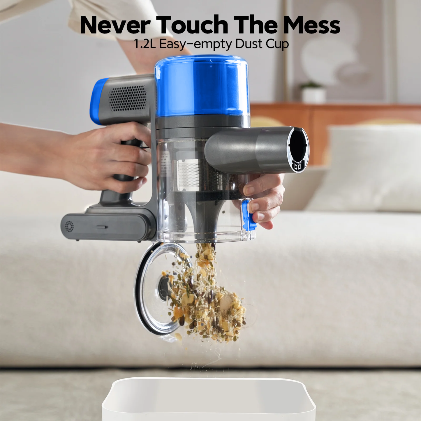 [Copy]Mixfun  Cordless Stick Vacuum Cleaner Lightweight for Pet Hair Led Display Screen M600 New