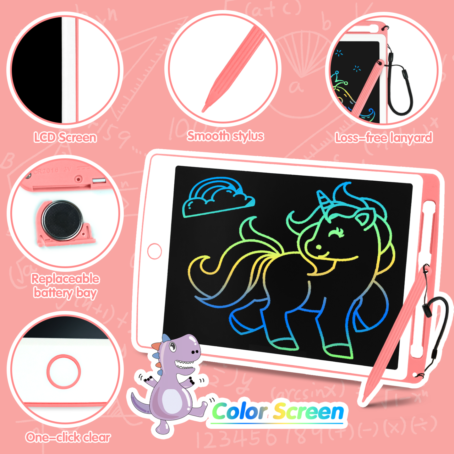 Richgv LCD Writing Tablet, 8.5 inch Electronic Graphics Tablet, Drawing Board Writing Pad Drawing Pad Toys for Boys Grils, Gifts for Kids Adults