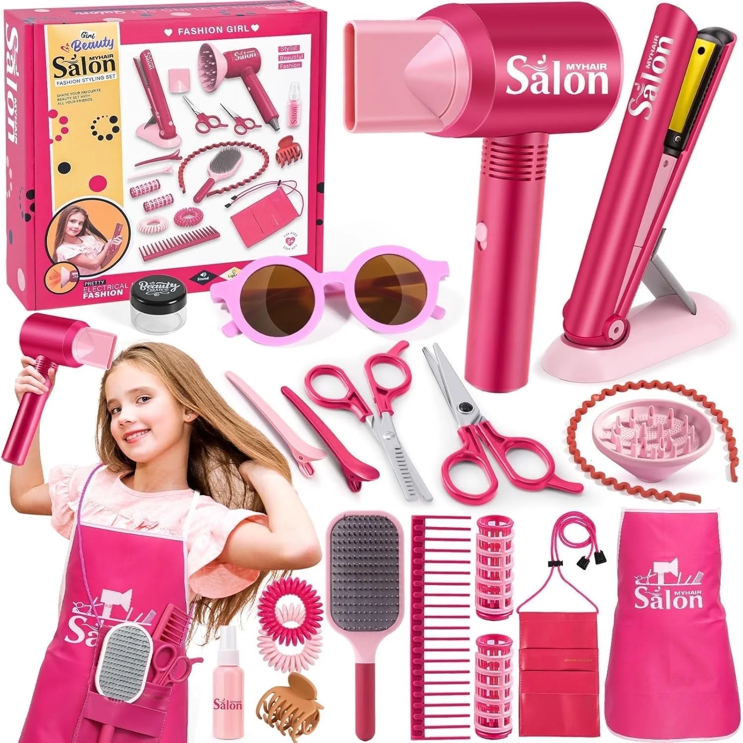 Adofi Girl Toys, 22PCS Hair Toys for Girls 3 6 Years