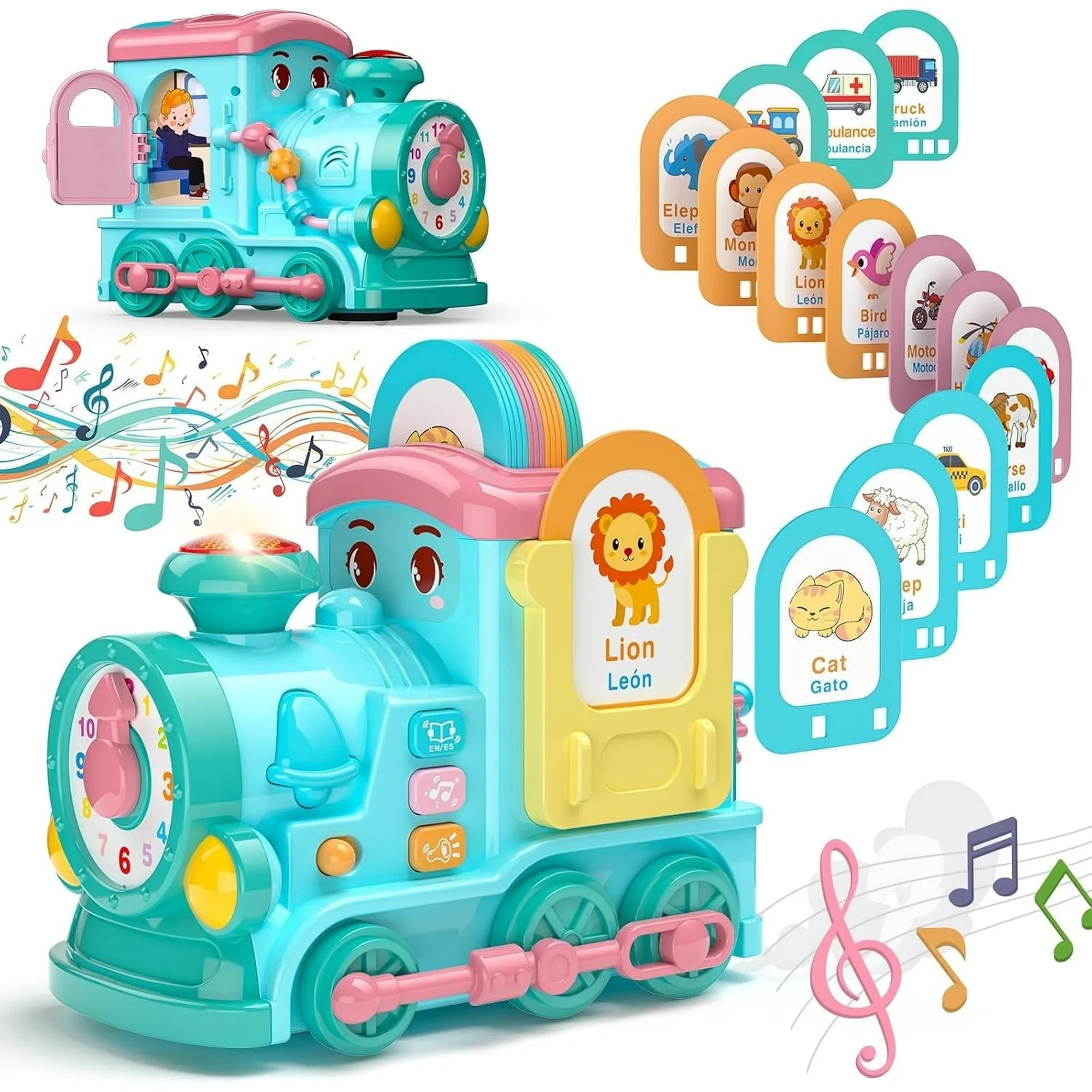 Adofi Eudcational Toys Train, Montessori Toys for Ages 2-4 Girl Boy