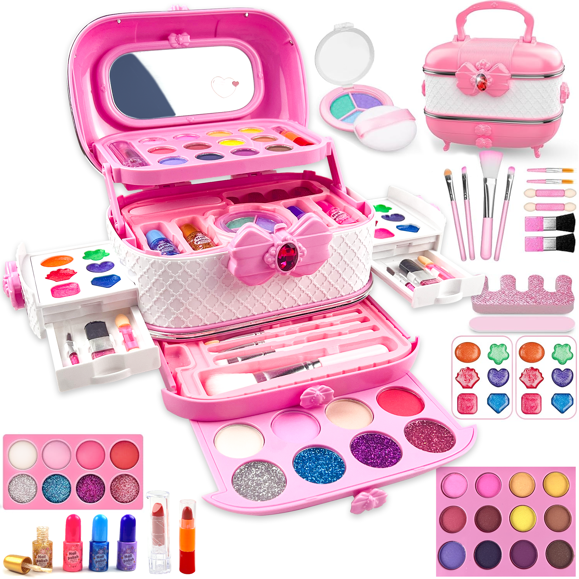 Adofi Kids Makeup Kit for Girl, Kids Makeup Kit Toys for Girls