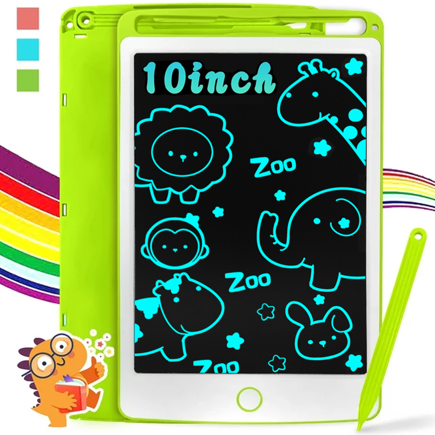 Richgv LCD Writing Tablet, 10 Inch Electronic Graphics Tablet Drawing Pad Doodle Board Gifts for Kids and Adults