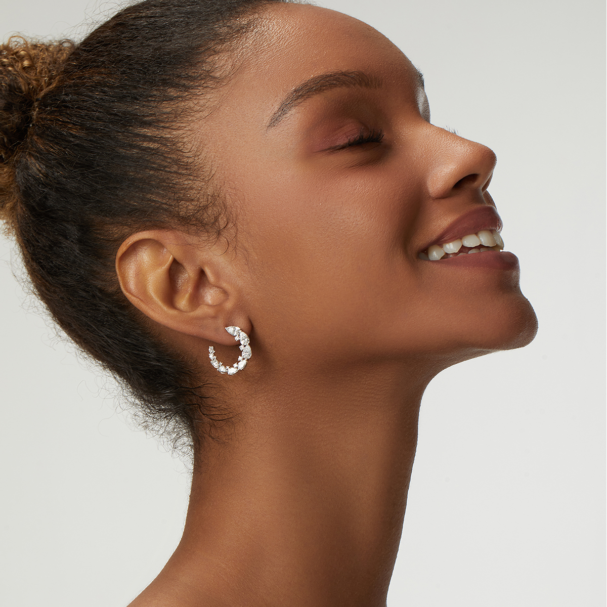 Earrings in 18k white Gold