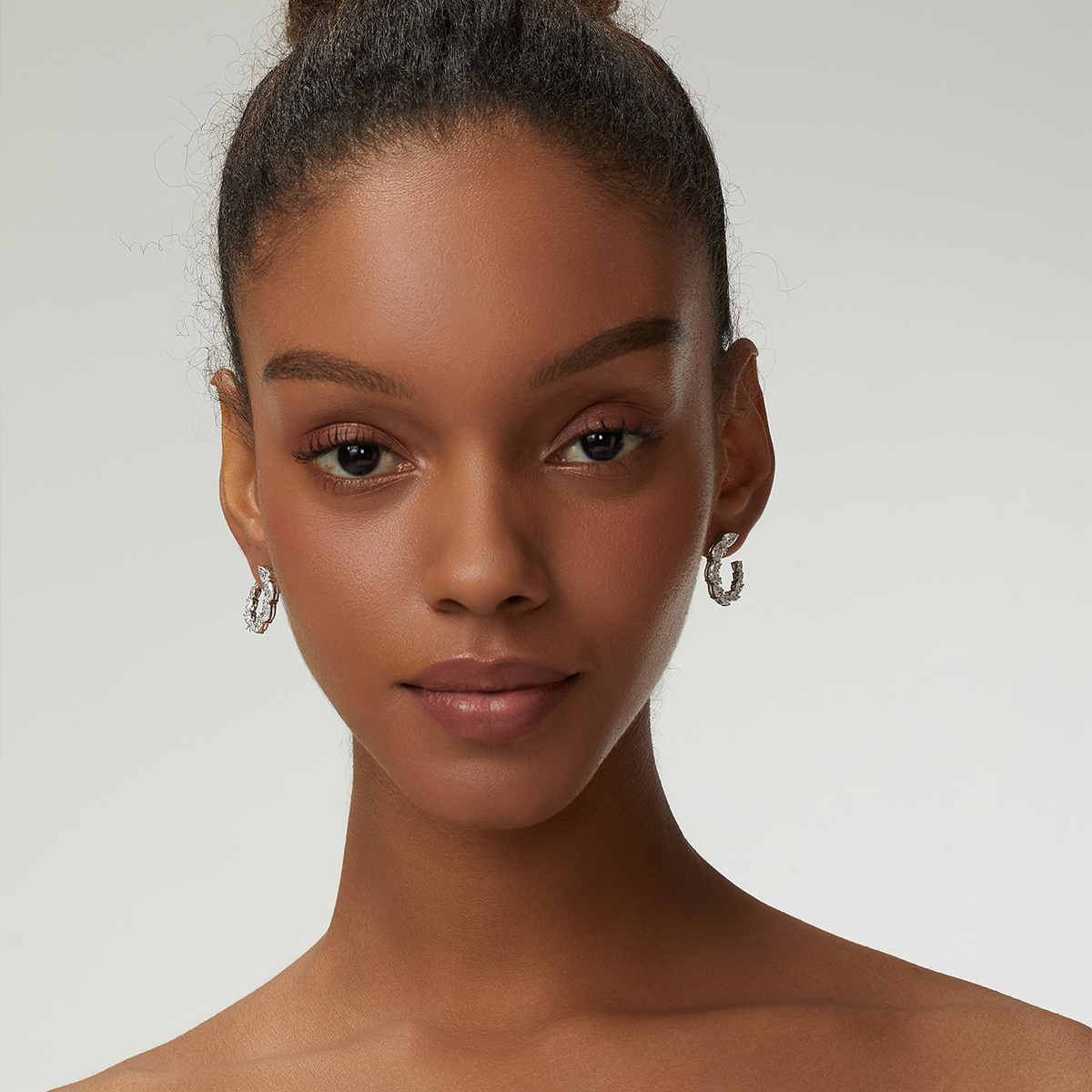 Earrings in 18k white Gold